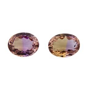 Ametrine - Oval (Pair) - 14.1 x 11 mm - 15.21 ct