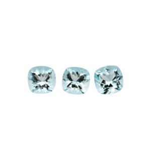 Aquamarine - Cushion - 5 mm (Light Blue)