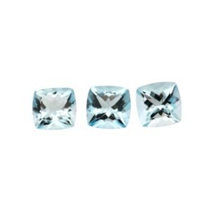 Aquamarine - Cushion - 6 mm