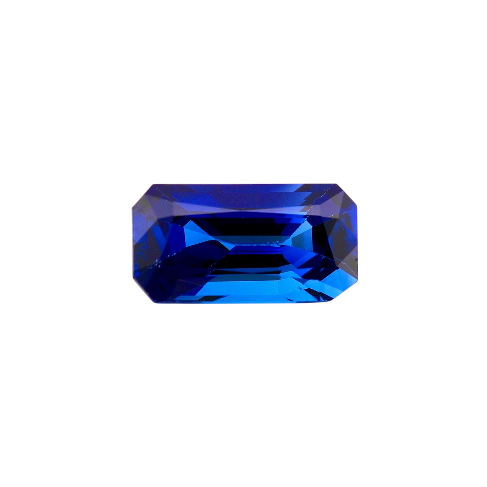 Blue Sapphire - Emerald Cut - 9.5 x 5 mm - 1.91 ct