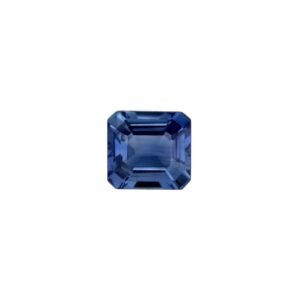 Blue Sapphire - Square Emerald Cut - 8.3 mm - 2.83 ct