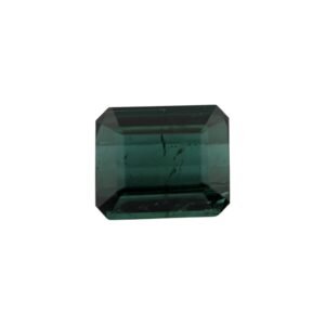 Bluish Green Tourmaline - Emerald Cut - 9.7 x 8.15 mm - 3.73 ct