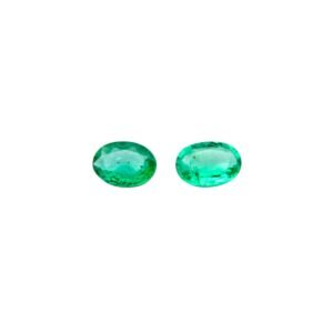 Emerald - Oval (Pair) - 7.1 x 5 mm - 1.17 ct