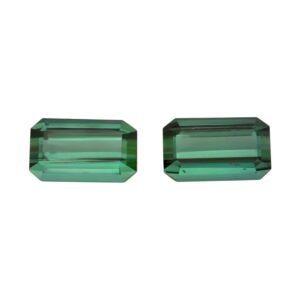 Green Tourmaline - Emerald Cut (Pair) - 8.5 x 5 mm - 3.00 ct
