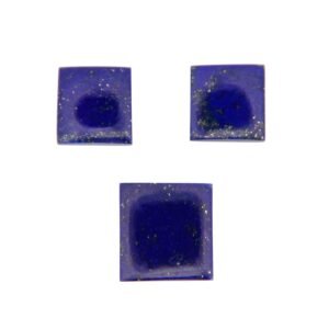 Lapis Lazuli - Square Cut (Three Piece Set) - 12.5 x 11.8 mm & 9.8 x 9.5 mm - 16.24 ct