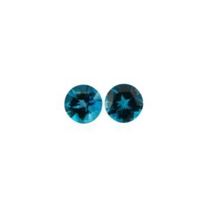 London Blue Topaz - Round (Pair) - 8 mm - 4.66 ct (Star Cut)