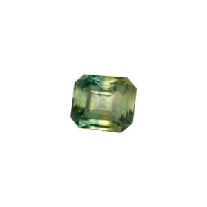 Madagascan Parti Sapphire - Square Emerald Cut - 5.89 x 5.28 mm - 1.12 ct
