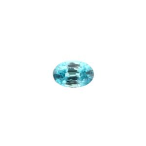 Natural Blue Zircon - Oval - 11.4 x 7.55 mm - 4.60 ct
