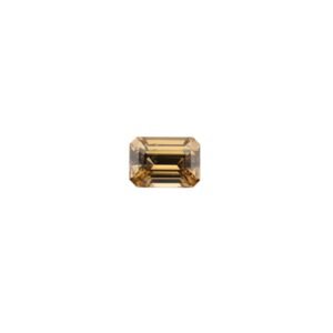 Natural Brownish-Yellow Zircon - Emerald Cut - 9.5 x 7 mm - 3.88 ct
