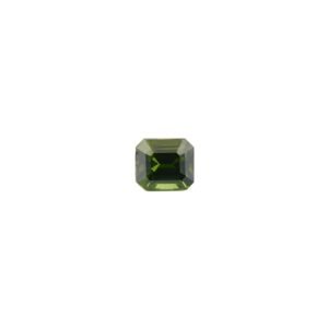 Natural Green Zircon - Emerald Cut - 6.5 x 6 mm - 1.84 ct