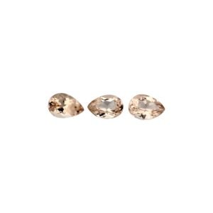 Peach Morganite - Pear Shape - 5 x 3 mm