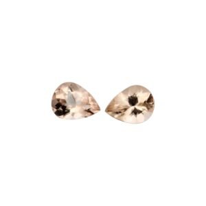 Peach Morganite - Pear Shape - 9 x 6 mm