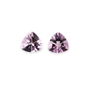 Pink Amethyst - Trillion (Pair) - 10 mm - 5.67 ct