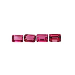 Pink Tourmaline - Emerald Cut - 5 x 3 mm