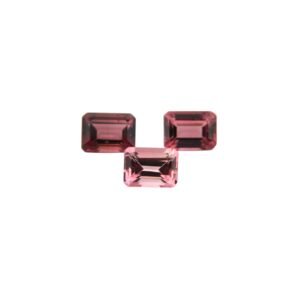 Pink Tourmaline - Emerald Cut - 8 x 6 mm