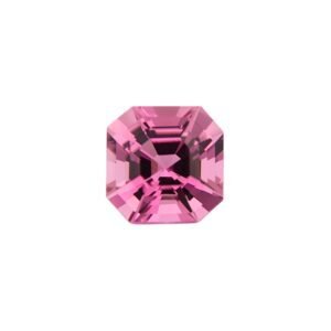 Pink tourmaline - Square Emerald Cut - 13.50 mm - 11.13 ct