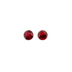 Red Spinel (Burmese) - Round (Pair) - 5.7 mm - 1.87 ct