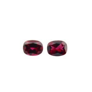 Rhodolite - Cushion (Pair) - 9 x 7 mm - 4.33 ct