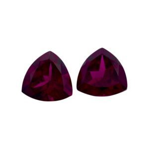 Rhodolite - Trillion (Pair) - 8 mm - 4.33 ct