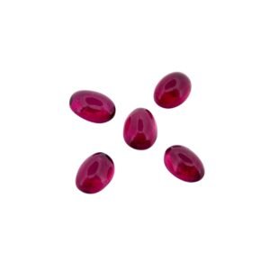 Rubelite Tourmaline (CAB) - Oval - 6.5 x 4.5 mm