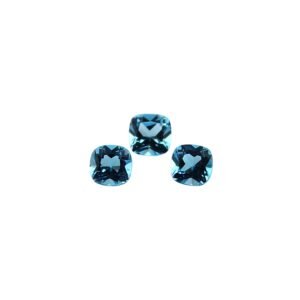 Swiss Blue Topaz - Cushion - 5 mm