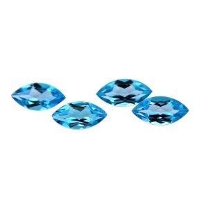 Swiss Blue Topaz - Marquise - 12 x 6 mm