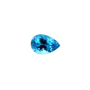 Swiss Blue Topaz - Pear Shape - 14 x 9.5 mm - 6.24 ct