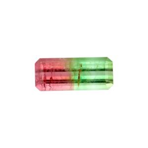 Watermelon Tourmaline - Emerald Cut - 13.7 x 5.8 mm - 3.26 ct