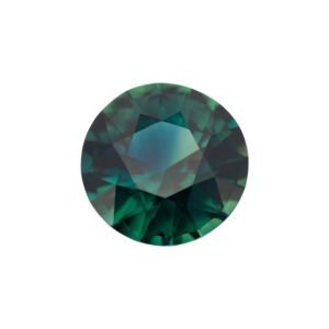 Green Sapphire - Round Diamond Cut - 9 mm - 2.98 ct