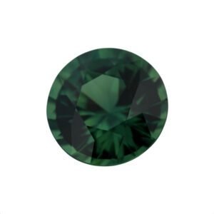 Green Sapphire - Round Diamond Cut - 8.8 mm - 3.02 ct