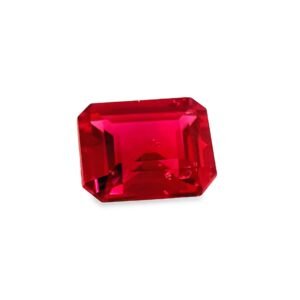 Ruby - Emerald Cut - 6 x 4.8 mm - 0.79 ct (NH)