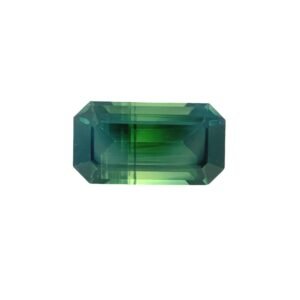 Parti Sapphire - Emerald Cut 9.2 x 5 mm - 1.88 ct