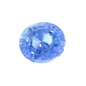 Unheated Blue Sapphire - Oval 8.81 x 7.70 mm - 3.02 ct